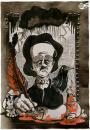 Cartoon: Edgar Allen Poe (small) by Dirk ESchulz tagged dirk erik schulz