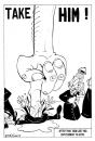 Cartoon: The Pope is Dead (small) by Dirk ESchulz tagged papst,benedikt,johannes,paul,xvi,rom,ratzinger