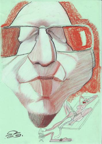 Cartoon: Felix (medium) by zed tagged reinhard,horst,artist,designer,portrait,caricature,germany,croatia,europe