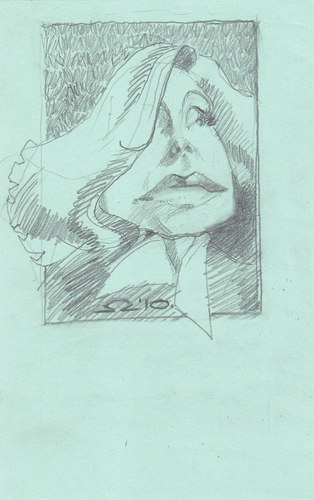 Cartoon: Greta Garbo (medium) by zed tagged greta,garbo,sweden,actor,hollywood,usa,famous,people,portrait,caricature