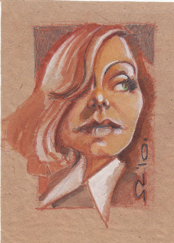 Cartoon: Greta Garbo (medium) by zed tagged greta,garbo,sweden,actor,hollywood,usa,portrait,caricature