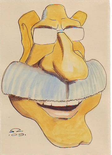 Cartoon: Hanzz (medium) by zed tagged hanzz,artist,caricatourist,belgium,famous,people,portrait,caricature