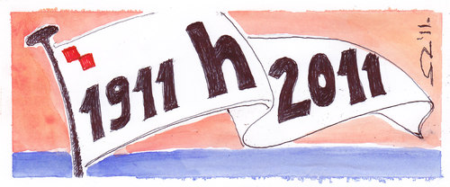 Cartoon: Happy birthday Hajduk (medium) by zed tagged croatian,football,club,split,dalmatia,croatia,sport,champion