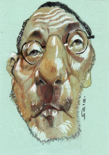 Cartoon: jean reno (medium) by zed tagged jean,reno,juan,moreno,france,spain,actor,portrait,caricature