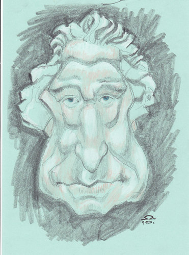 Cartoon: Johann Wolfgang von Goethe (medium) by zed tagged johann,wolfgang,von,goethe,frankfurt,am,main,writer,poet,novelist,classicism,portrait,caricature