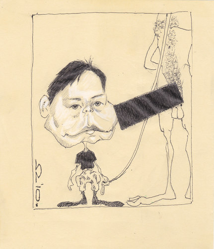 Cartoon: Lynndie England (medium) by zed tagged lynndie,england,usa,army,abu,ghraib,torture,prisoner,abuse,portrait,caricature