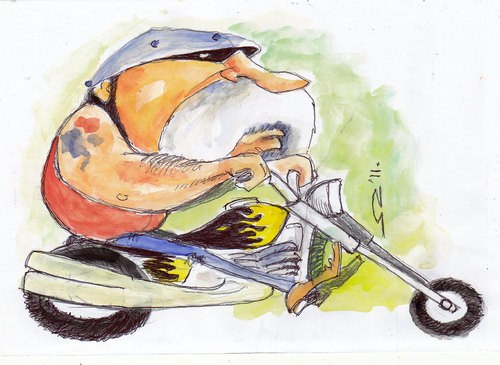 Cartoon: Paul Teutul Sr (medium) by zed tagged paul,teutul,sr,usa,orange,county,choppers,portrait,caricature