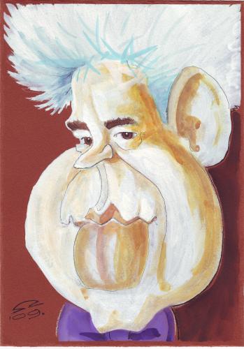 Cartoon: Pedro Almodovar (medium) by zed tagged pedro,almodovar,movie,director,spain,oscar,cannes,hollywood,portrait,caricature,famous,people