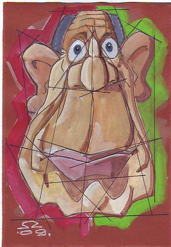 Cartoon: Picasso (medium) by zed tagged picasso,spain,france,paris,quernica,portrait,caricature