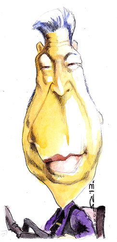Cartoon: richard benjamin harrison (medium) by zed tagged richard,benjamin,harrison,danville,usa,businessman,reality,pawn,shop,television