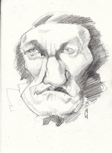 Cartoon: richard wagner (medium) by zed tagged richard,wagner,leipzig,germany,composer,opera