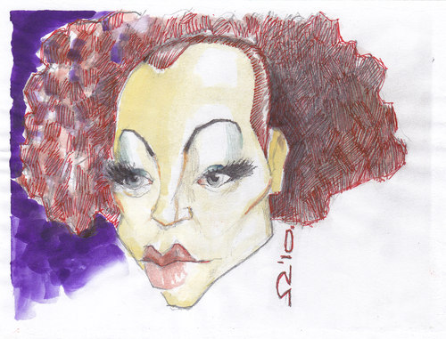 Cartoon: Romy Schneider (medium) by zed tagged romy,schneider,austria,actress,film,oscar,hollywood,movie,portrait