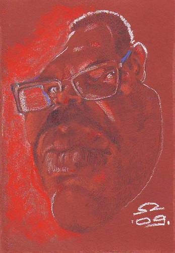 Cartoon: Samuel Lee Jackson (medium) by zed tagged samuel,jackson,actor,hollywood,la,usa,famous,people,portrait,caricature