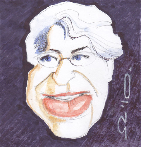 Cartoon: Sigrid (medium) by zed tagged sigrid,topfer,germany,artist,portrait,caricature