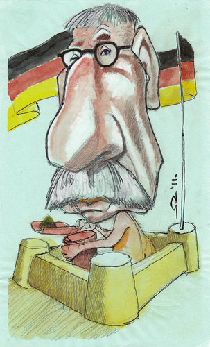 Cartoon: Thilo Sarrazin (medium) by zed tagged thilo,sarrazin,germany,politician,portrait,caricature