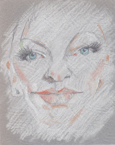 Cartoon: Annie Lennox (medium) by zed tagged annie,lennox,scotland,musician,artist,portrait,caricature