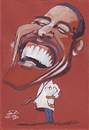 Cartoon: Barack Obama (small) by zed tagged barack obama usa president new york portrit caricature famous people