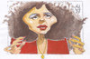 Cartoon: Edith Piaf (small) by zed tagged edith piaf paris france singer music portrait caricature
