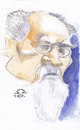 Cartoon: Emile Zola (small) by zed tagged emile,zola,writer,paris,france,jaccuse,portrait,caricature