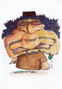 Cartoon: Gaddafi (small) by zed tagged muammar,gaddafi,libya,war,politician,dictator,oil,world,crisis,portrait,caricature