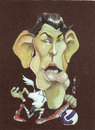 Cartoon: gareth bale (small) by zed tagged gareth,bale,cardiff,wales,footballer,tottenham,hotspur,portrait,caricature