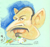 Cartoon: Hicabi (small) by zed tagged hicabi,demirci,cartoonist,artist,caricaturist,istambul,turkey,portrait,caricature