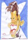 Cartoon: John Travolta (small) by zed tagged john travolta grease hollywood movie musical actor usa portrait caricature famous people