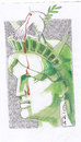 Cartoon: liberty (small) by zed tagged liberty world peace justice hope