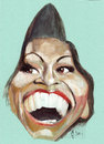 Cartoon: michelle obama (small) by zed tagged michelle obama usa first ladi white house portrait caricature