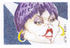Cartoon: Pat Benatar (small) by zed tagged pat benatar usa singer rock and roll musician portrait caricature