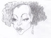 Cartoon: Romy Schneider (small) by zed tagged romy,schneider,austria,actress,movie,hollywood,film,portrait,caricature