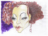 Cartoon: Romy Schneider (small) by zed tagged romy schneider austria actress film oscar hollywood movie portrait