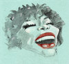 Cartoon: whitney houston (small) by zed tagged whitney,houston,usa,singer,actress,portrait,caricature