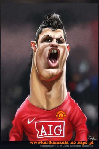 Cristiano Ronaldo caricature By Caricaturas | Sports Cartoon | TOONPOOL