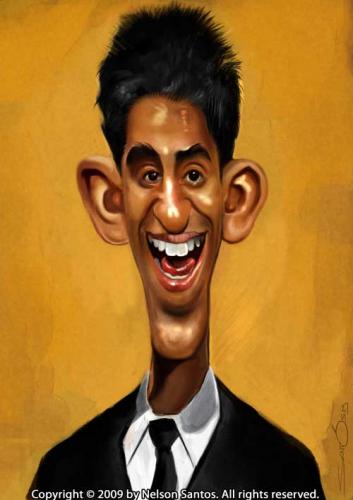 Cartoon: Dev Patel caricature (medium) by Caricaturas tagged dev,patel,caricature,slumdog,millionaire