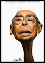 Cartoon: Saramago portrait caricature (small) by Caricaturas tagged saramago,portrait,caricature