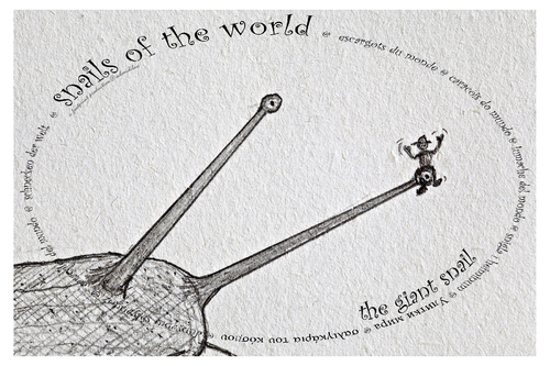 Cartoon: the giant snail - no.12 (medium) by schmidibus tagged groß,gigantisch,riesig,welt,schnecke