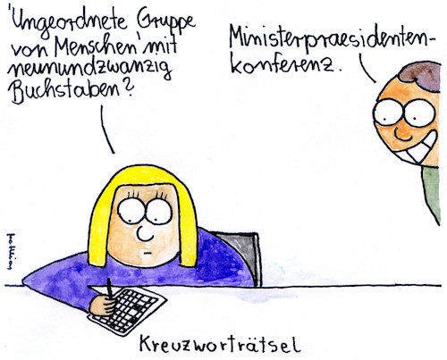 Cartoon: Ministerpraesidentenkonferenz (medium) by Matthias Schlechta tagged ministerpräsident,ministerpräsidentin,ministerpräsidenten,regierender,bürgermeister,bundesland,bundesländer,stadtstaaten,corona,covid,coronaregeln,lockdown,shutdown,kretschmann,söder,müller,woidke,bovenschulte,tschentscher,bouffier,schwesig,weil,laschet,dreyer,hans,kretschmer,haseloff,günther,ramelow,ministerpräsident,ministerpräsidentin,ministerpräsidenten,regierender,bürgermeister,bundesland,bundesländer,stadtstaaten,corona,covid,coronaregeln,lockdown,shutdown,kretschmann,söder,müller,woidke,bovenschulte,tschentscher,bouffier,schwesig,weil,laschet,dreyer,hans,kretschmer,haseloff,günther,ramelow