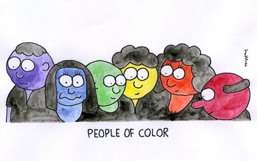 Cartoon: People of Color (medium) by Matthias Schlechta tagged no,to,racism,nein,zum,rassismus,no,to,racism,nein,zum,rassismus