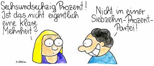 Cartoon: Prozente (medium) by Matthias Schlechta tagged spd,sonderparteitag,parteitag,nahles,parteivorsitz,parteivorsitzende,wiesbaden,sozialdemokraten,sozialdemokratie,wahl,prozent,prozente,spd,sonderparteitag,parteitag,nahles,parteivorsitz,parteivorsitzende,wiesbaden,sozialdemokraten,sozialdemokratie,wahl,prozent,prozente