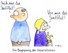 Cartoon: Begegnung der Generationen (small) by Matthias Schlechta tagged klima,klimawandel,erderwärmung,wetter,temperatur,eisschmelze,anstieg,meeresspiegel,sintflut,flut,pole,polkappen,südpol,nordpol,jung,alt,thunberg,generationen,natur,naturkatastrophe