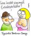 Cartoon: Berliner Frage (small) by Matthias Schlechta tagged nahverkehr,berlin,hauptstadt,metro,untergrundbahn,schnellbahn,tram,straßenbahn,bus,frage,verkehr,freier,prostitution,sex