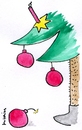 Cartoon: Christbaumkugel (small) by Matthias Schlechta tagged weihnachtsbaum,christbaum,christbaumkugel,bombe