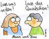 Cartoon: Mann und Frau (small) by Matthias Schlechta tagged mann,frau,reden,quatschen