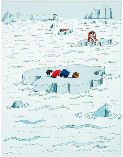 Cartoon: Never feel cold... (medium) by firuzkutal tagged refugee,eu,crisis,youth,aylan,syria,esad,merkel,quota,sea,north,pole,dead,refugee,eu,crisis,youth,aylan,sea,greenland,north,pole,dead