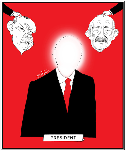Cartoon: This or that one will be elected (medium) by firuzkutal tagged election2023,turkiye,opposition,2ndtour,president,results,democracy,election2023,turkiye,opposition,2ndtour,president,results,democracy