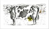 Cartoon: No_ Nuclear_Power_Plants (small) by firuzkutal tagged nuclear,against,power,plants,disaster,shelter,facilities,reactor,radioactive,cancer,animal,cow,chernobyl