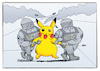 Pikachu joins street protesters