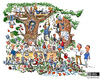 Cartoon: Green Office Space in Public Dom (small) by Frits Ahlefeldt tagged eco,ecology,architecture,office,sustainable,living,green,design