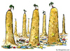 Cartoon: No man is an Island at low tide (small) by Frits Ahlefeldt tagged society,individualism,egoism,island,sea,palm,stranded,people,isolation,drawing,psychology,philosophy